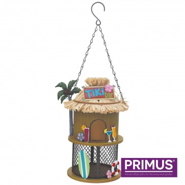 Funky Metal Tiki Bar Bird Feeder