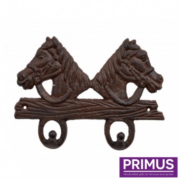 2 Horse Coat Hook