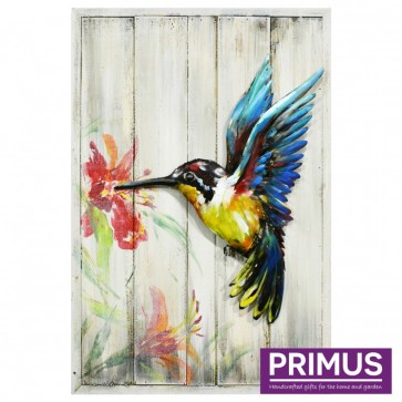 Hummingbird on Wood *