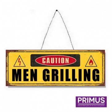 Men Grilling Plaque - 36 x 13cm