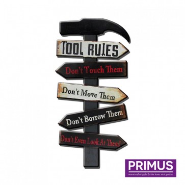 Tool Rules Plaque - 25 x 50cm