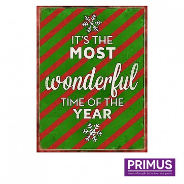 The Most Wonderful Time Plaque - 25 x 33cm