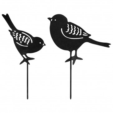 Set Of 2 Small Birds in Black