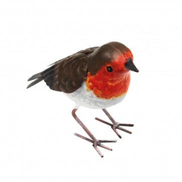 Small Metal Robin on Stake