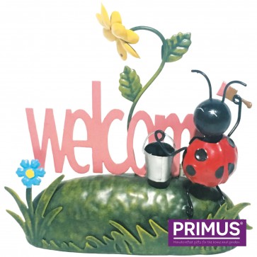 Miniature Metal Life Ladybird Welcome