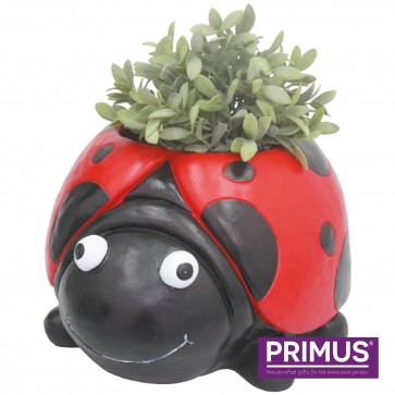 Ladybird Planter (Frost Proof Polyresin) Red