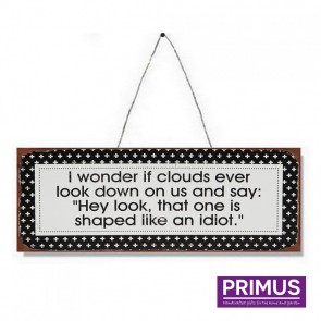 Cloud Joke Plaque - 36 x 13cm