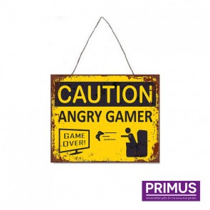 Angry Gamer Plaque - 33 x 25cm
