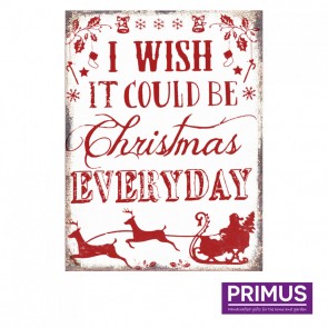Whish It Could Be Christmas Plaque - 25 x 33cm