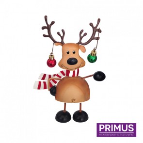 Miniature Metal Wobbling Reindeer